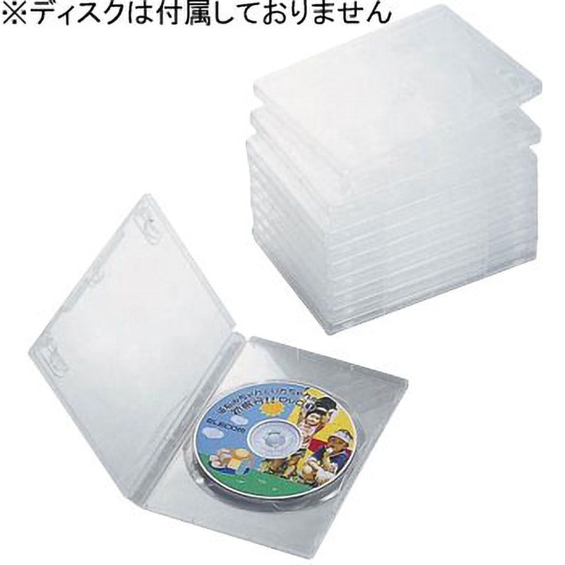 CCD-DVD03CR DVDトールケース(1枚収納) エレコム 幅136mm奥行15mm高さ