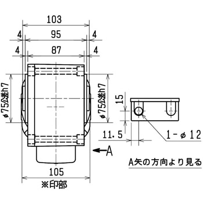 三菱 ギヤードモータ GM-SHYF-RR-0.1KW-1/240 フランジ形 直交形 右軸