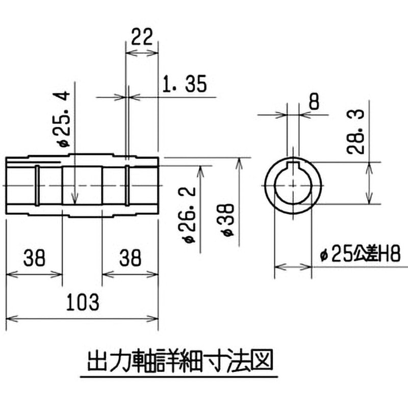 GM-SHYF-RH-0.2KW-10 直交軸ギヤードモータ フランジ型 中空軸 GM-SHYF-RH-0.2KW-10 直交軸ギヤードモータ フランジ型 中空軸