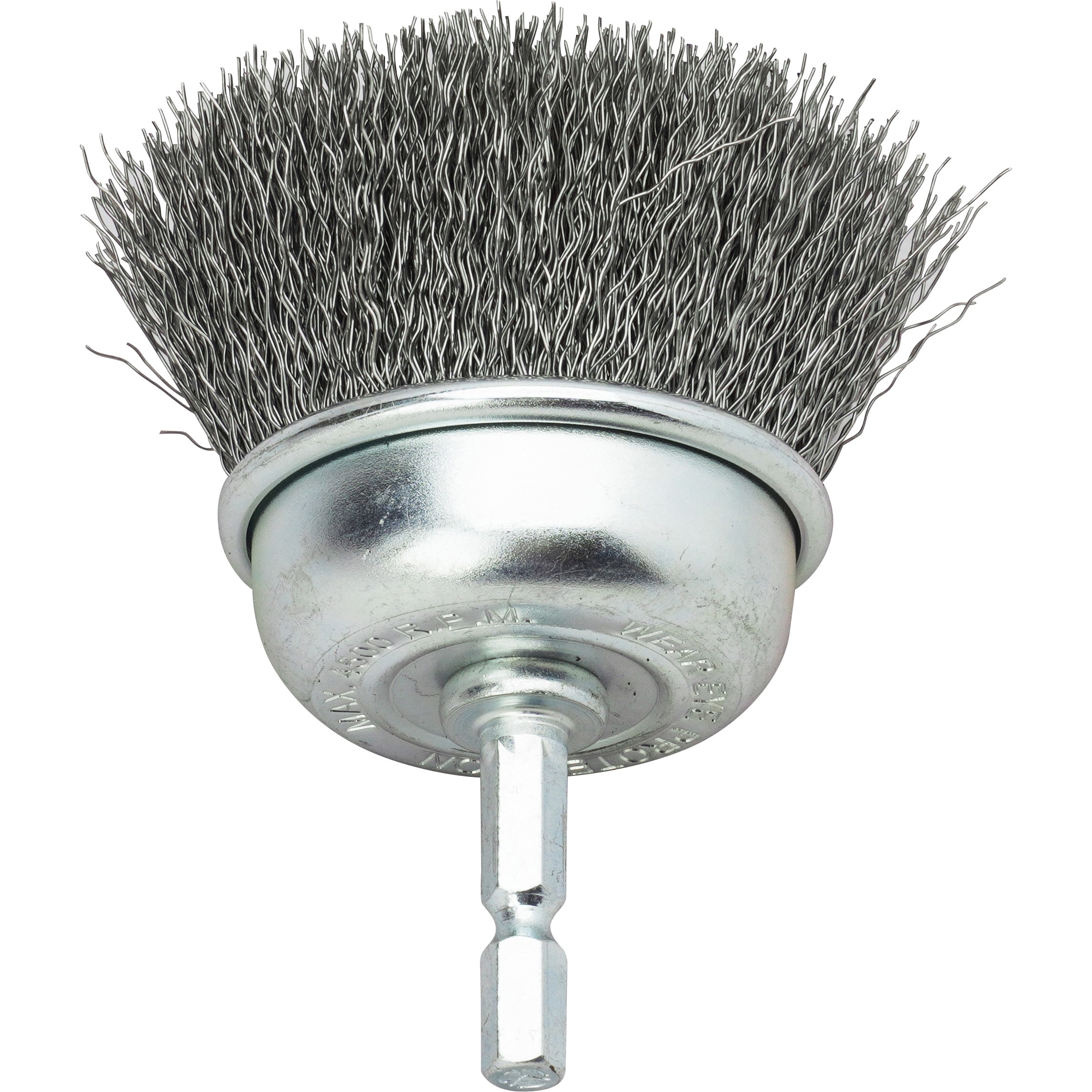 33183 六角軸 カップブラシ 鋼線 RELIEF 外径50mm 1個 - 【通販