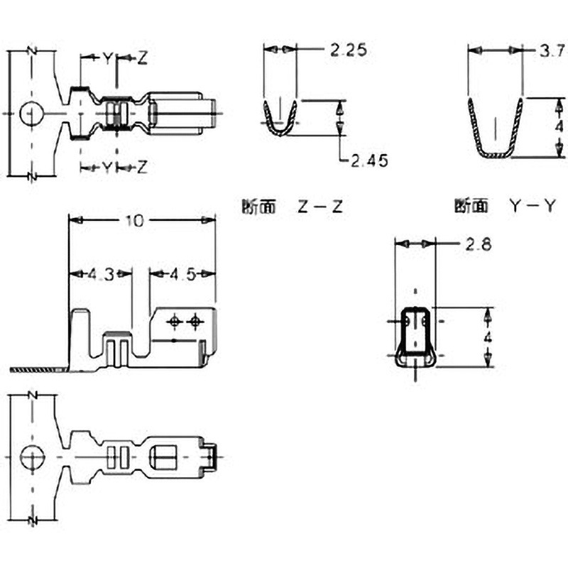 50217-9101 51067シリーズ用ターミナル 50217 1パック(100個) 日本