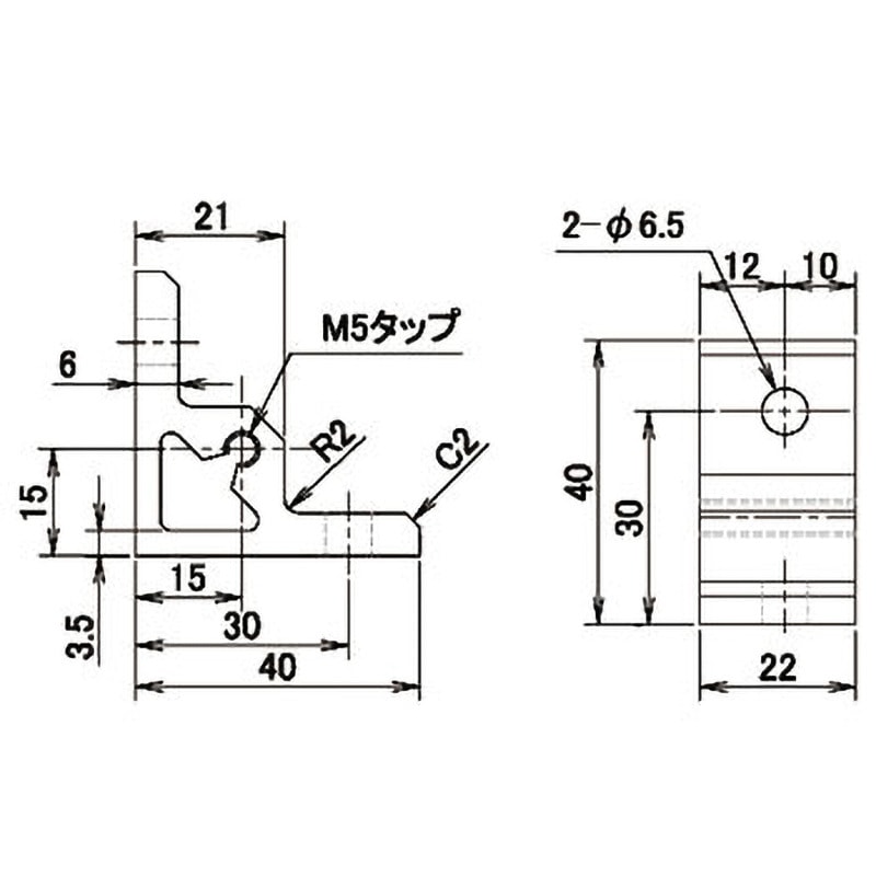 アルミフレーム用アングルピース40 □30シリーズ ACE(エース) アルミ