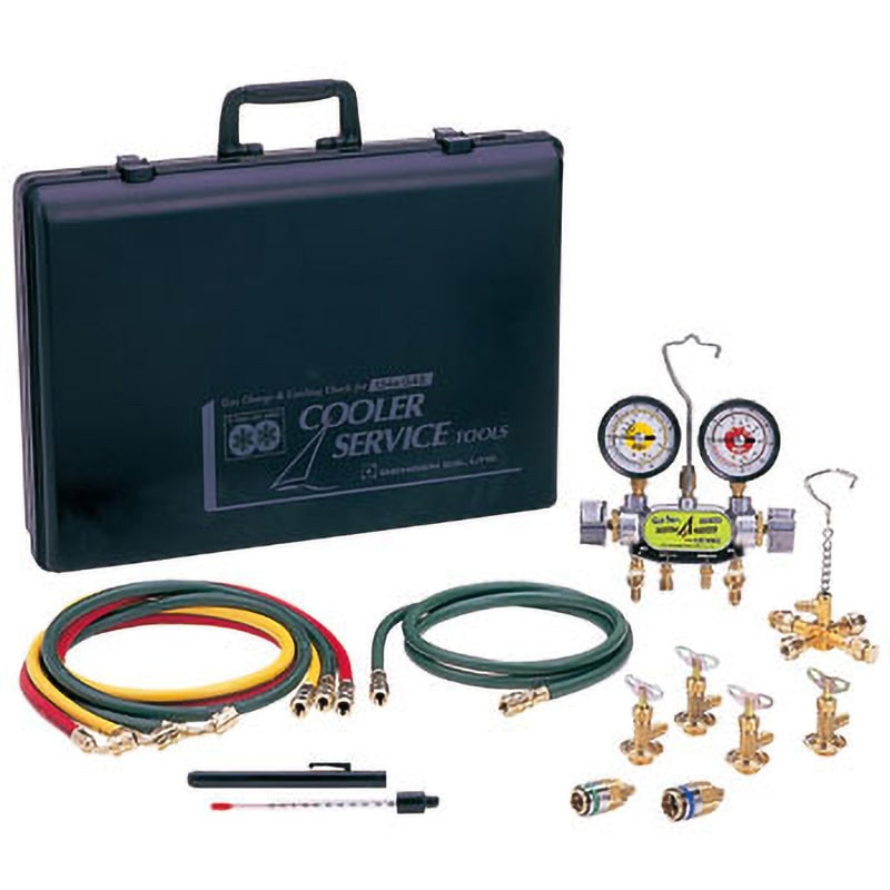 デンゲン 電動コンプレッサ搭載 ハイブリット車 専用ガスチャージセット CP-3VS-FH DENGEN デンゲン ハイブリッドPOE専用ガスチャージセット YM-134H