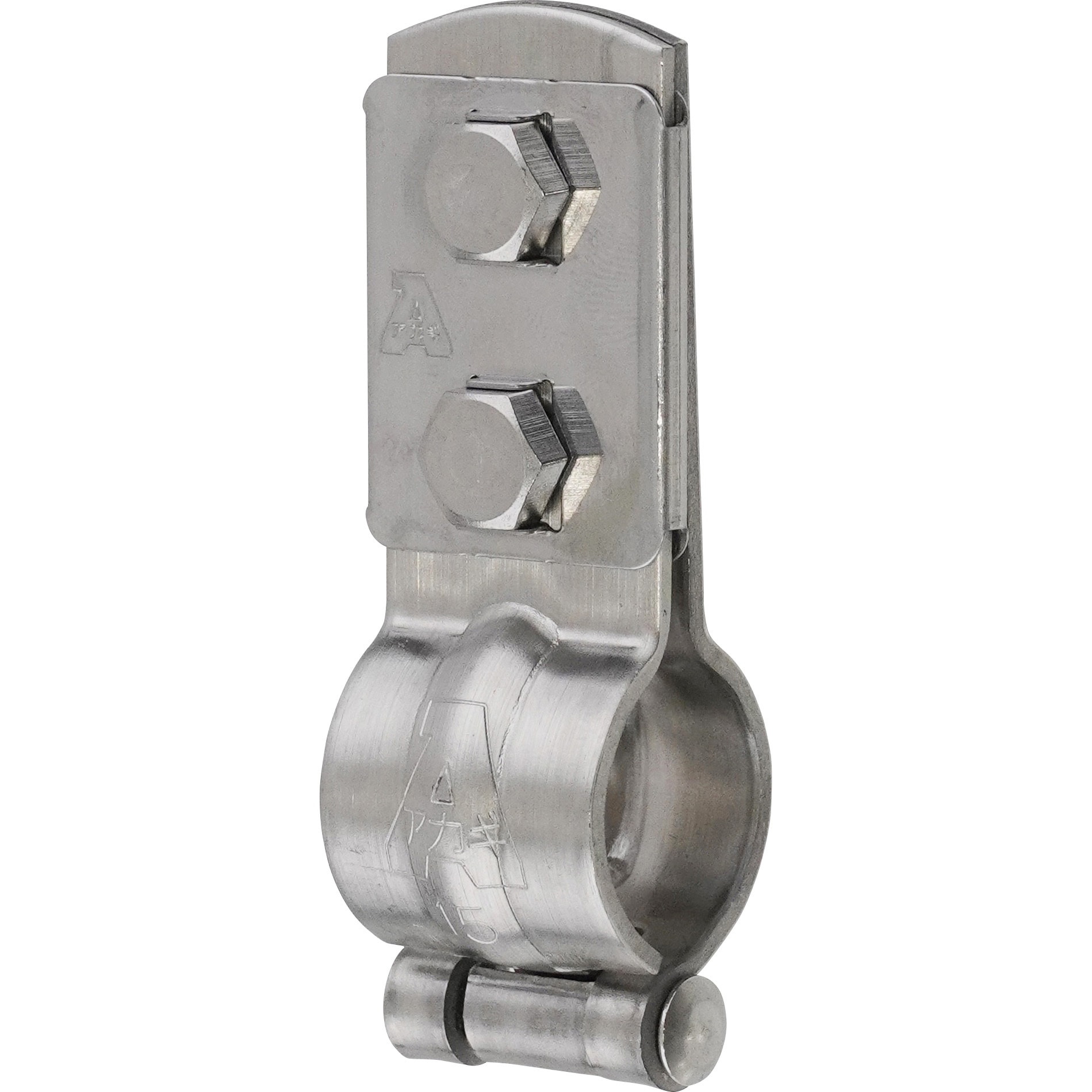 A10349-0016 ステン蝶番式立バンド アカギ 材質SUS304 呼び径15A