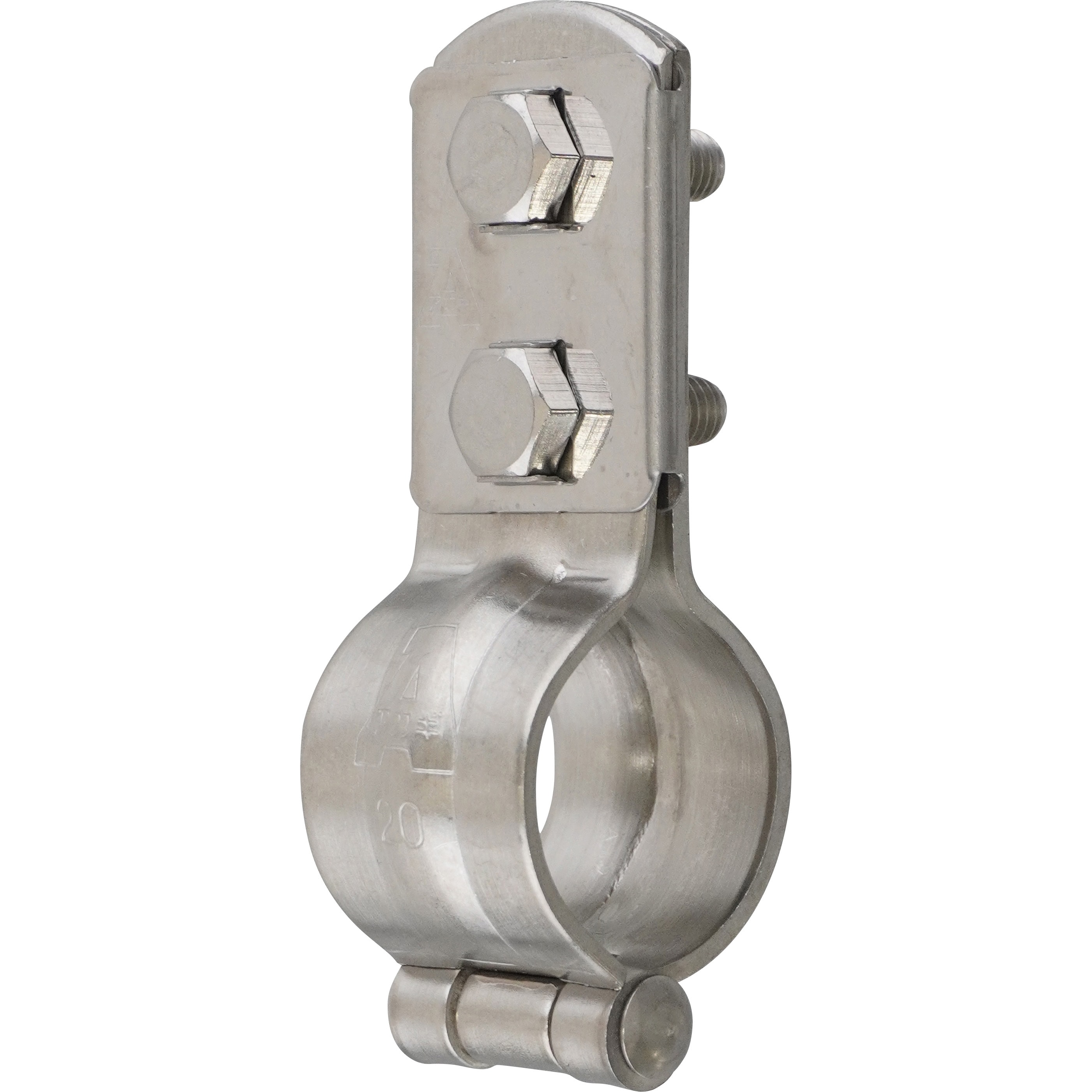 A10349-0035 ステン蝶番式立バンド アカギ 材質SUS304 呼び径20A