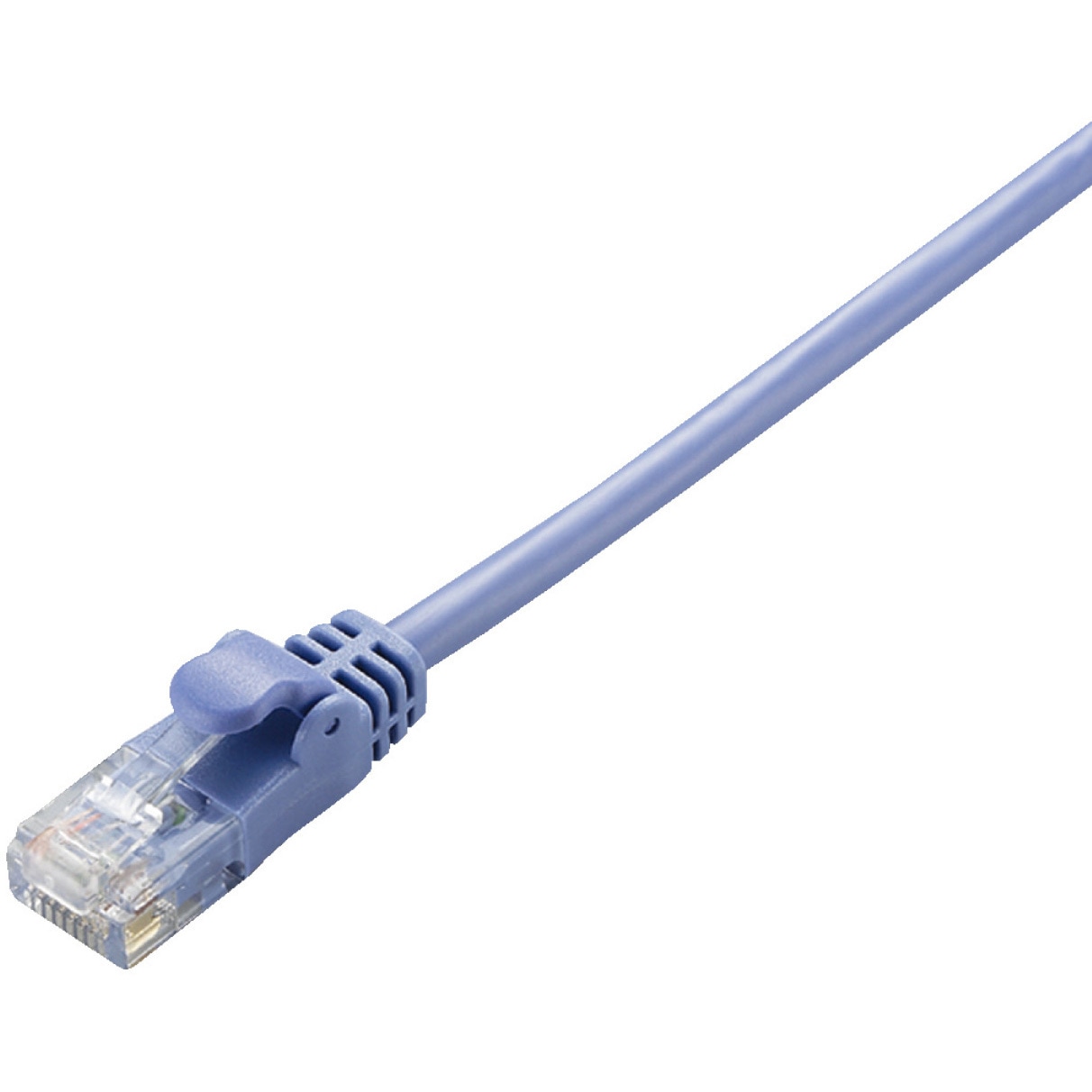 LD-CTY/BU3 LANケーブル CAT5E より線 やわらか スリムコネクタ 爪折れ