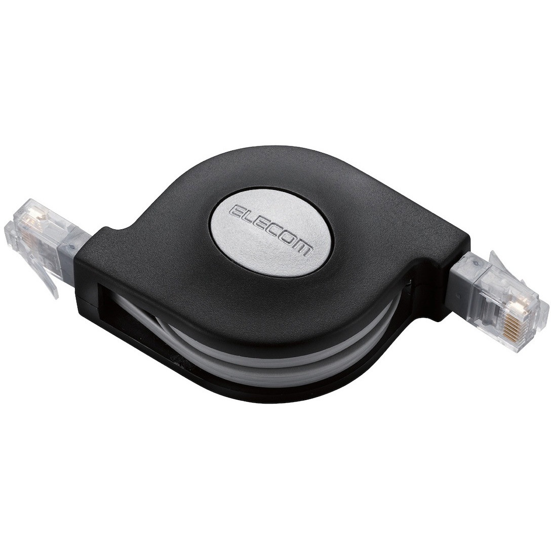 Ld Mctu Bk2 Lanケーブル Cat5 巻き取り 2 5m 携帯用 Ld Mctu 2 1式 エレコム 通販サイトmonotaro
