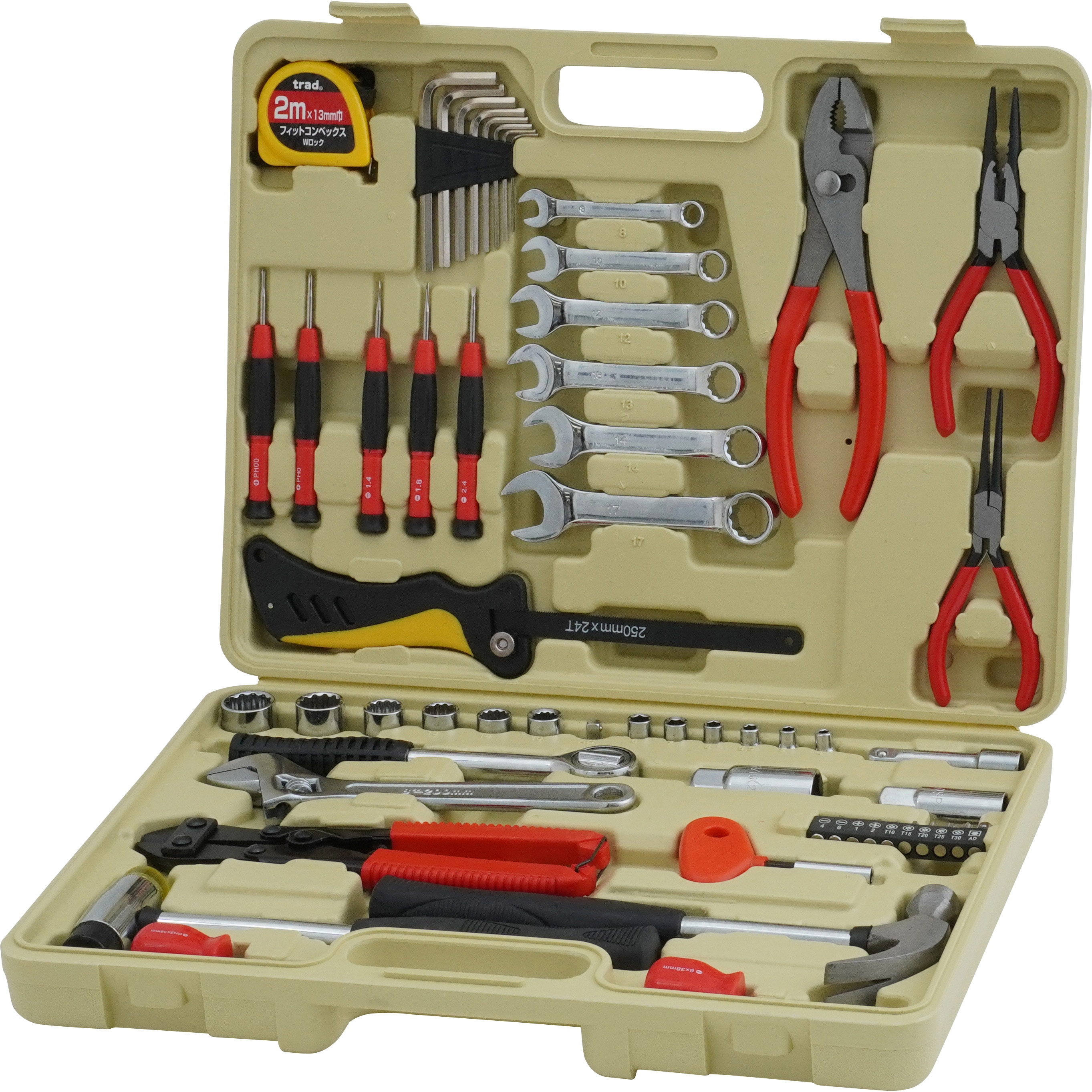 応接8点セット TS-58 58pcs 工具セット trad 1個 TS-58 - 【通販モノタロウ】