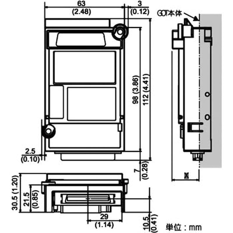 GT15-DIO GOT1000・2000シリーズ用 外部入出力ユニット 1個 三菱電機