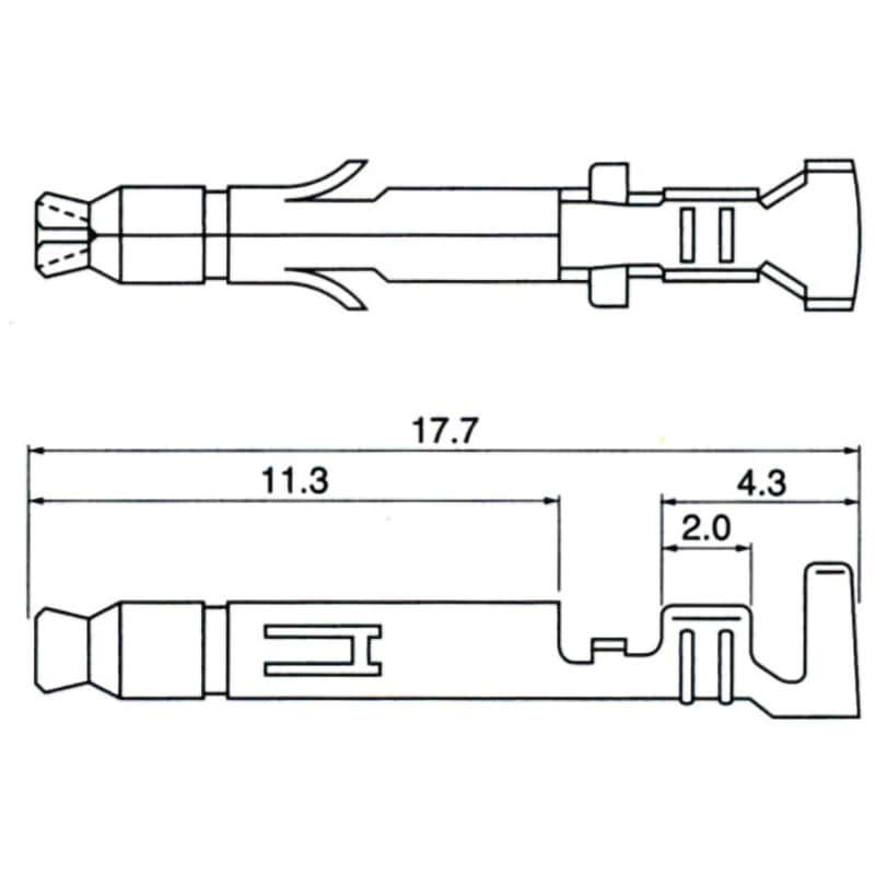 LLF-01T-P1.3E 中継接続用コネクタ ELシリーズ コンタクト 日本圧着端子製造(JST) ソケットコンタクト バラ状 1パック(100個)  - 【通販モノタロウ】