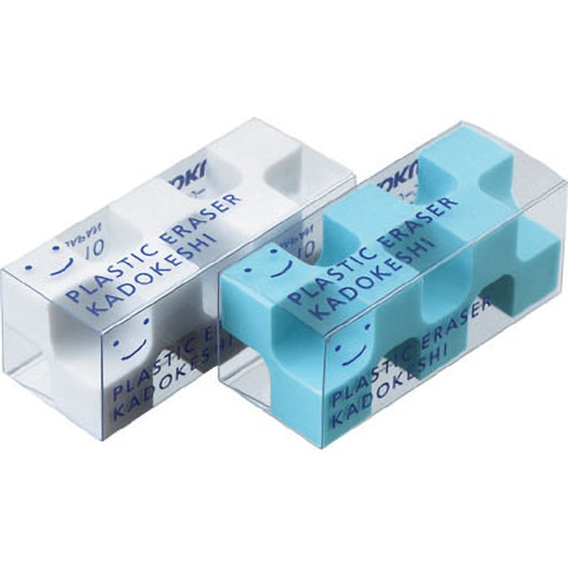 ケシ-U750-1 消しゴム＜カドケシプチ＞ コクヨ ブルー・ホワイト色 入
