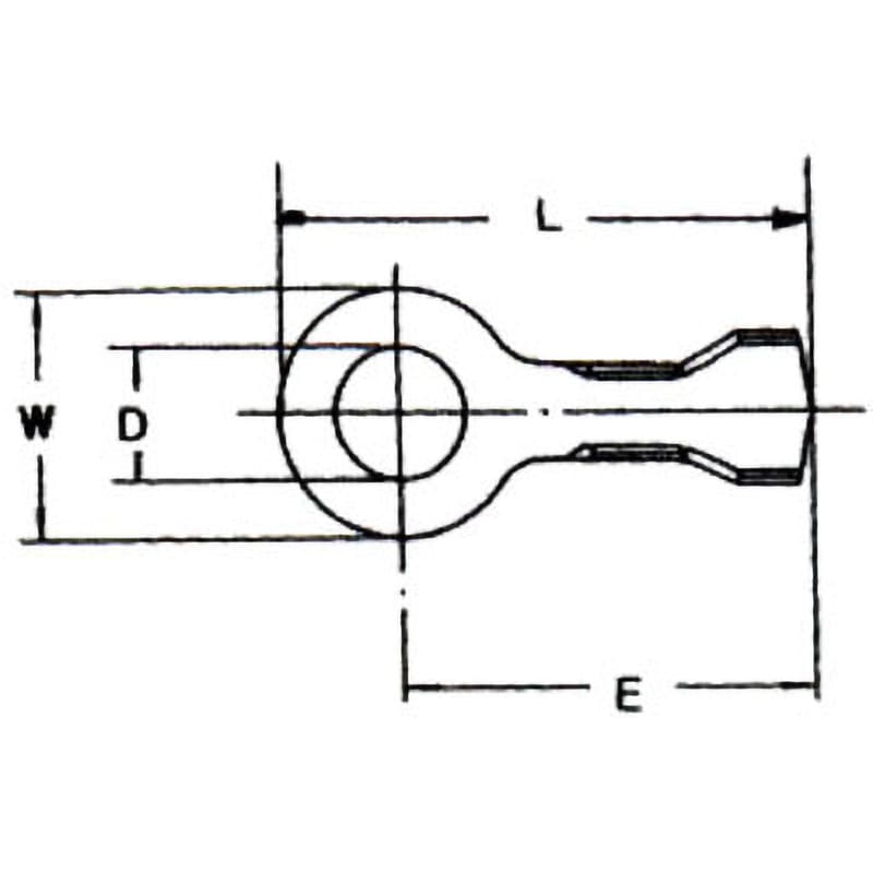 BLA-104 丸形端子(Bタイプ) 1パック(100個) 日立オートパーツ