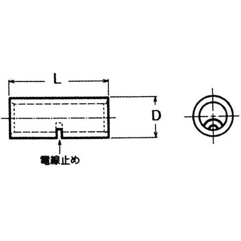 DC-1.25 突合せ接続子(被覆なし) 1パック(100個) 日立オート