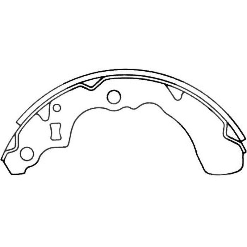 Z0028-10 ブレーキシュー(ハーフタイプ) 1セット(2枚) MK