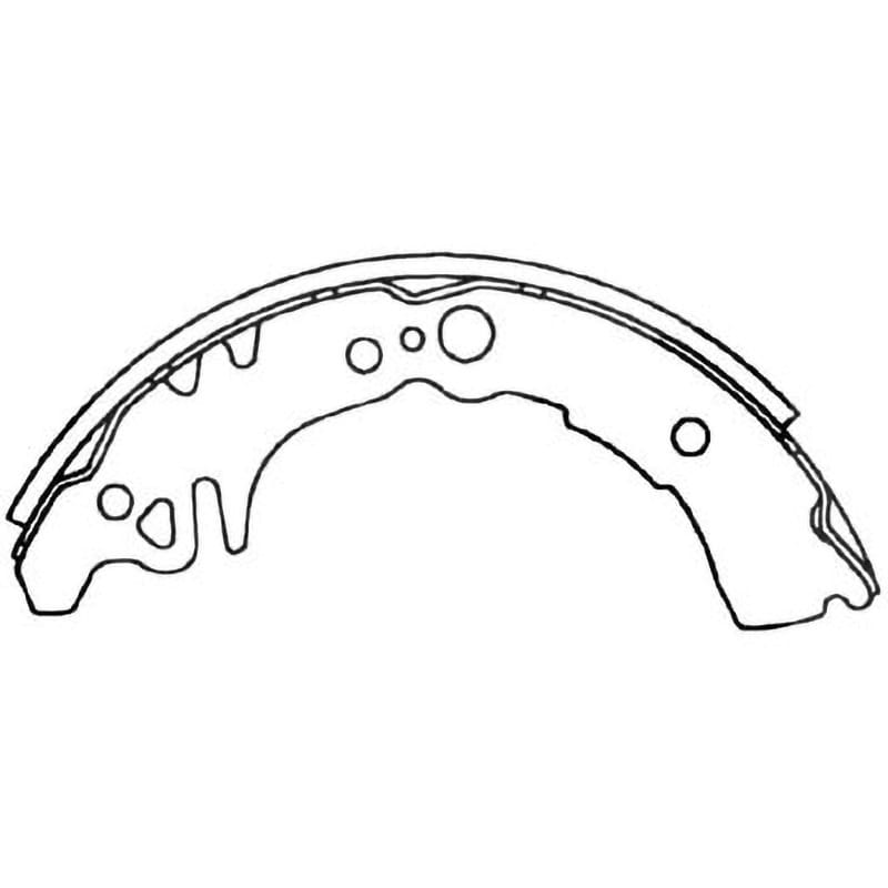 Z0038-10 ブレーキシュー(ハーフタイプ) 1セット(2枚) MK