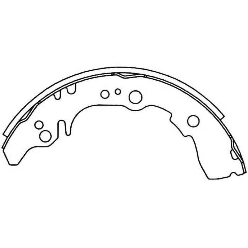 Z0041-10 ブレーキシュー(ハーフタイプ) 1セット(2枚) MKカシヤマ