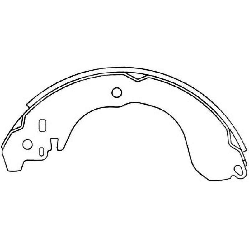 Z1264-10 ブレーキシュー(ハーフタイプ) 1セット(2枚) MKカシヤマ