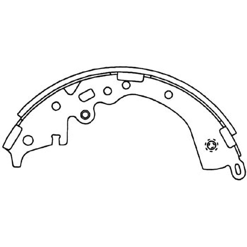Z2378-10 ブレーキシュー(ハーフタイプ) 1セット(2枚) MKカシヤマ