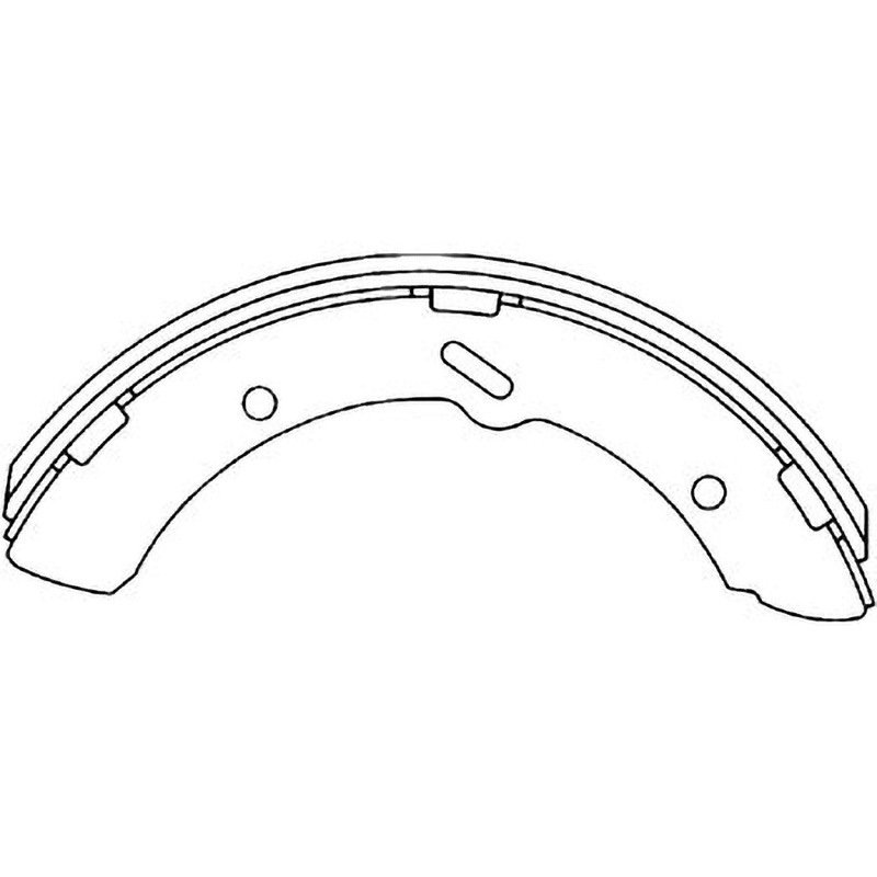 Z6653-10 ブレーキシュー(ハーフタイプ) 1セット(2枚) MKカシヤマ