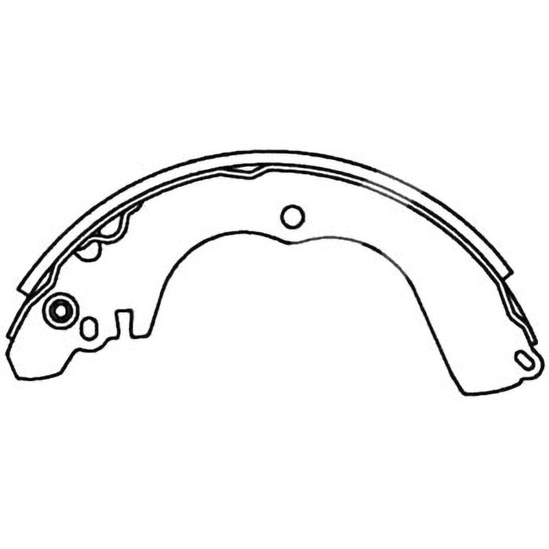 マッシューページ Z6723-20 ブレーキシュー(ハーフタイプ) 1セット(2枚) MKカシヤマ