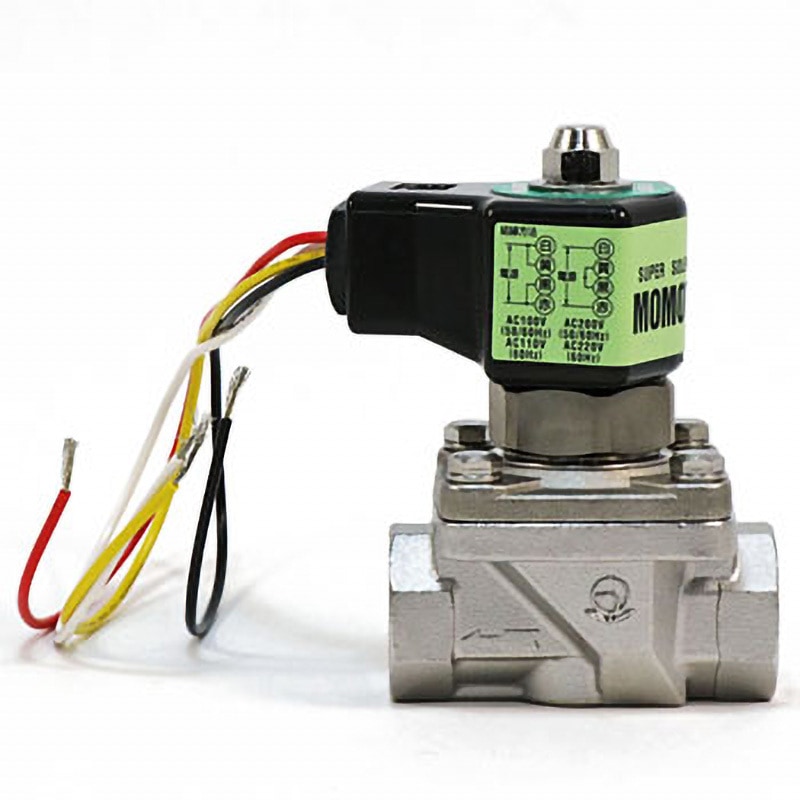 WS25-D 電磁弁 ベン ステンレス ねじ込み形 最高使用圧力1MPa 通電時開形 呼び径(B)3/4  WS25-D