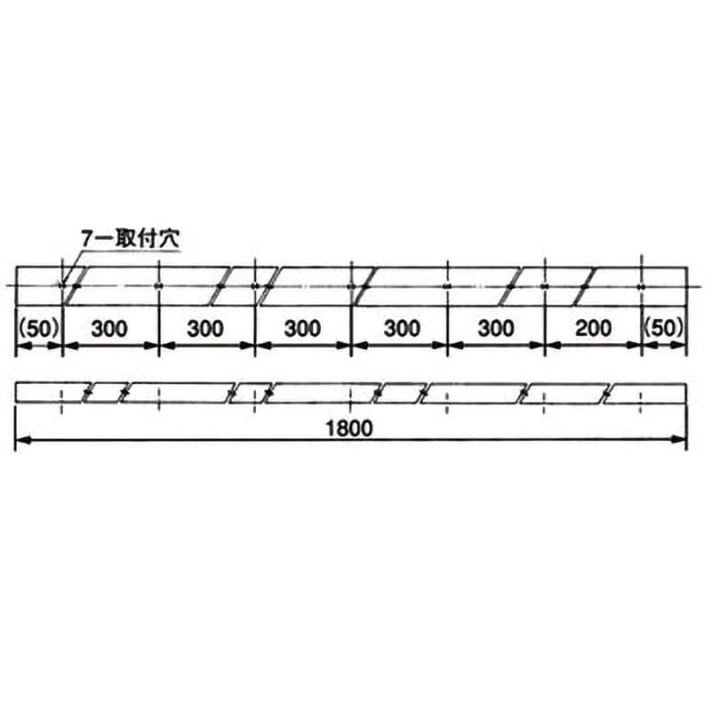 メタルモール本体(屋内専用) ケーブルクランプ2個内蔵 ミルキーホワイト色 A型 長さ1.8m 1個 DZA100KE