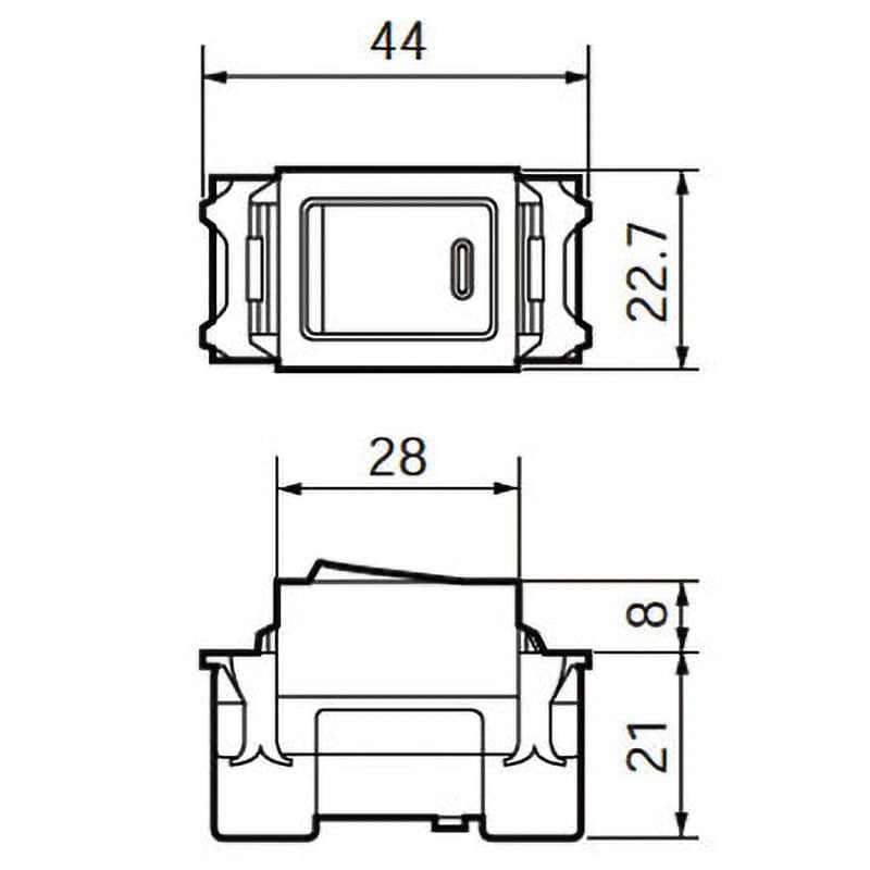 WN5052 フルカラー埋込ほたるスイッチ(ネーム付) パナソニック(Panasonic) 回路方式C(3路) WN5052 - 【通販モノタロウ】