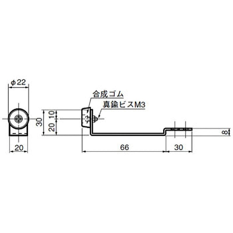 162-883 公団型戸当り 1個 ACE(エース) 【通販モノタロウ】