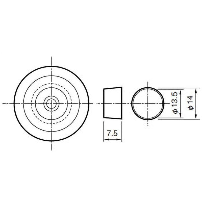 246-392 ゴム戸当り ACE(エース) 1個 246-392 【通販モノタロウ】