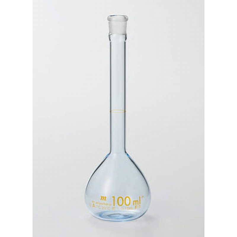 500ml 宮原 メスフラスコ PUコート 白 宮原計量器 500mL