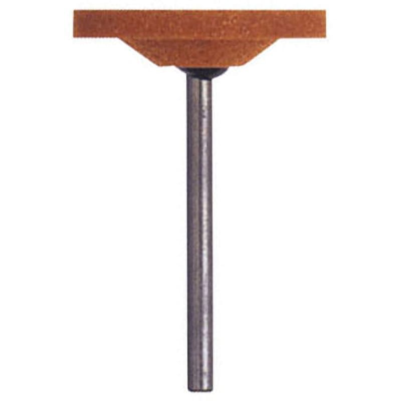 MO-641 WA軸付砥石赤B FSK(エフエスケー) 粒度60 ビトリファイド 合金鋼・工具鋼・炭素鋼用 軸径3mm外径25mm 1袋(100本) MO-641