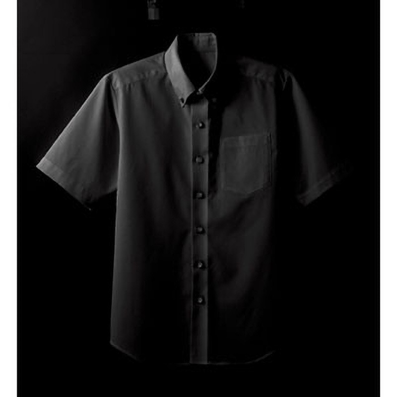 33308 ボタンダウン半袖シャツ ボストン商会 男性用 黒色 サイズSS