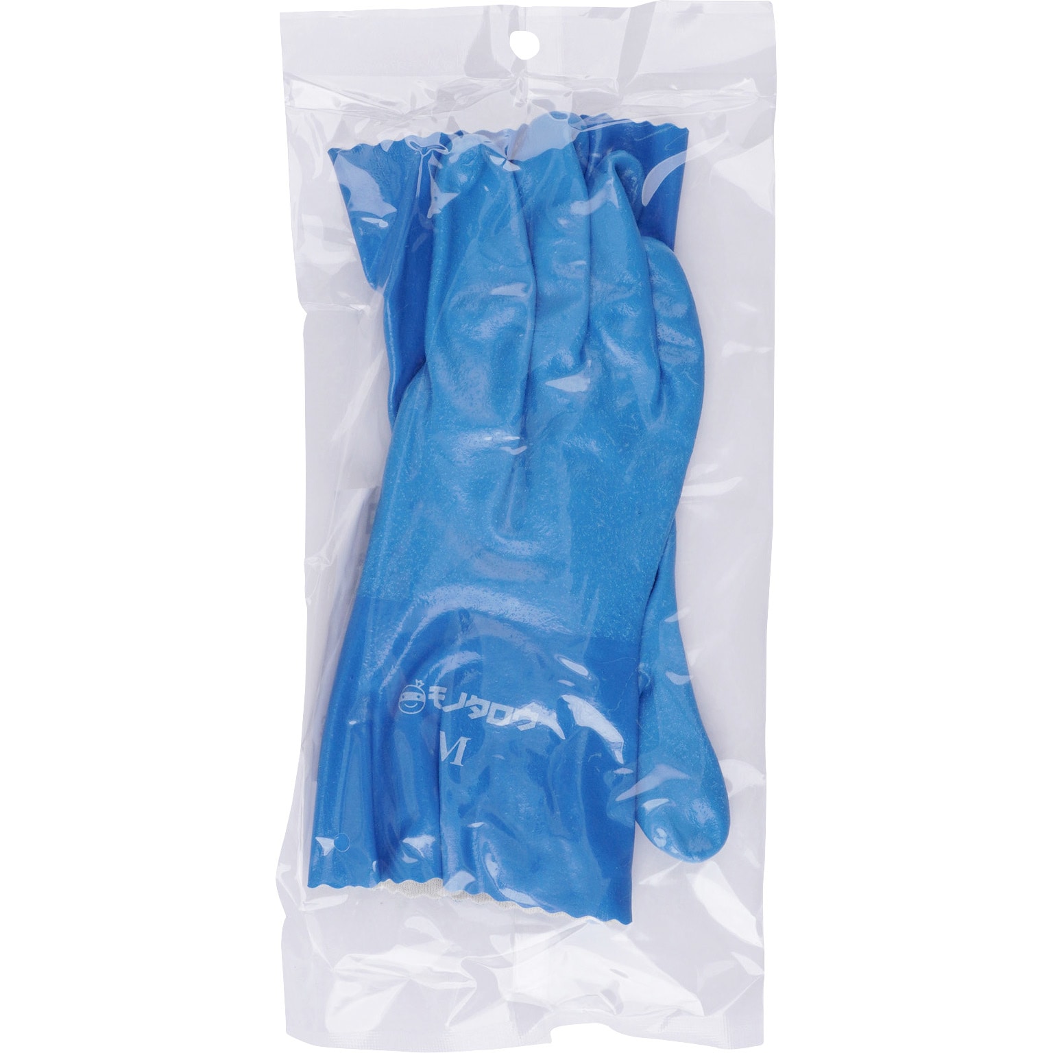 ニトリルゴム手袋　M ニトリルゴム手袋 オカモト ニトリルスムース ブルー粉無 861B M 100枚