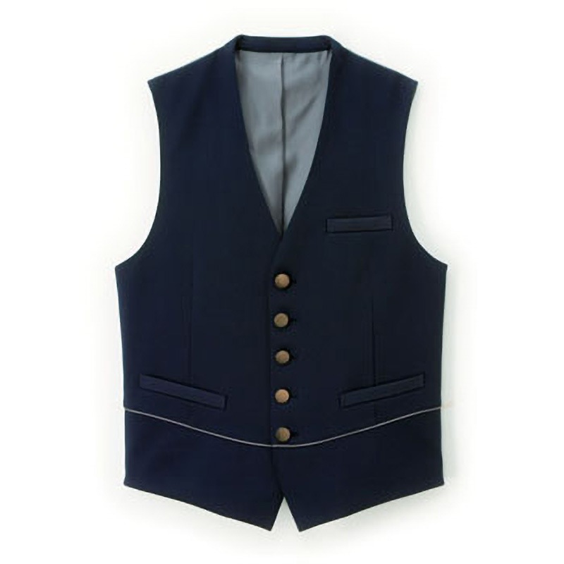 55137 メンズベスト ボストン商会 紺×グレー色 サイズ3L