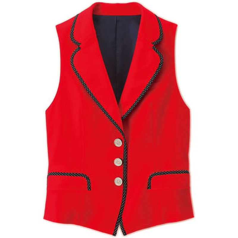 55237 レディースベスト ボストン商会 赤色 サイズ(号)7 - 【通販