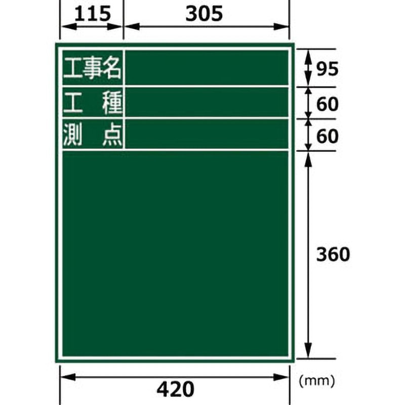 77067 黒板 木製 1枚 シンワ測定 【通販モノタロウ】
