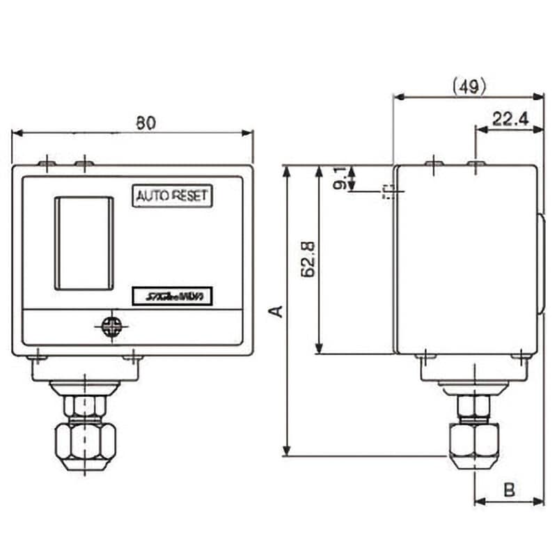 SNS-C102 圧力スイッチ 1台 鷺宮製作所 【通販モノタロウ】