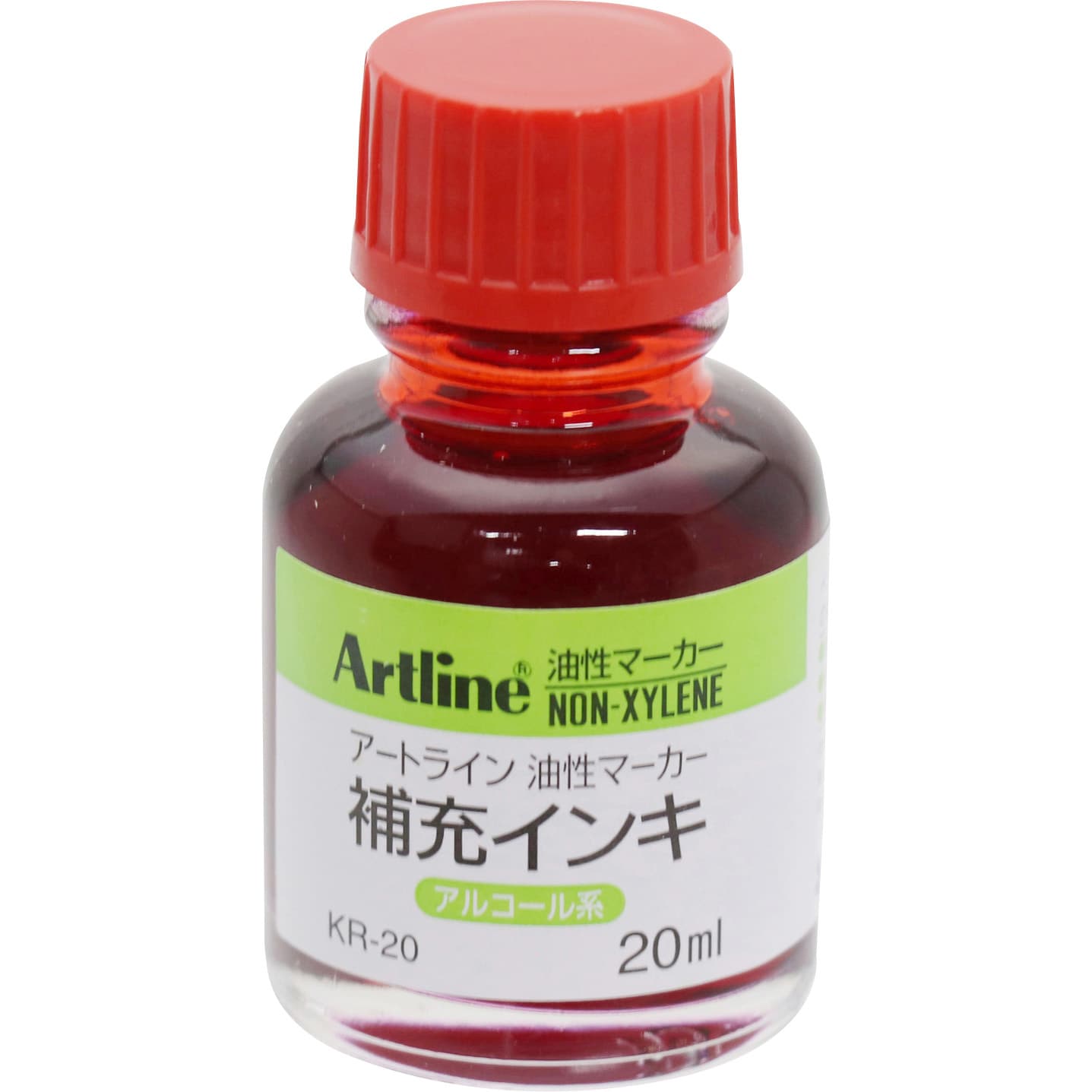 KR-20 赤 アートライン 油性マーカー補充インキ 1本(20mL) シヤチハタ