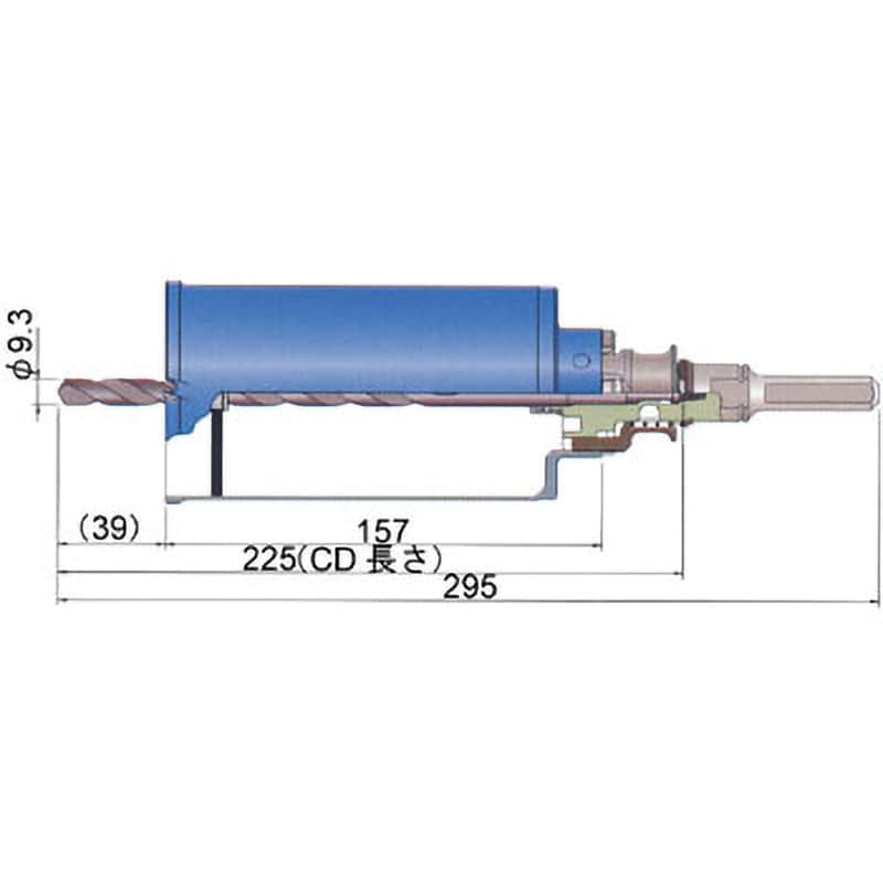 PCGW160R ガルバウッドコアドリル(セット)SDSプラスシャンク ミヤナガ 刃先径160mm - 【通販モノタロウ】