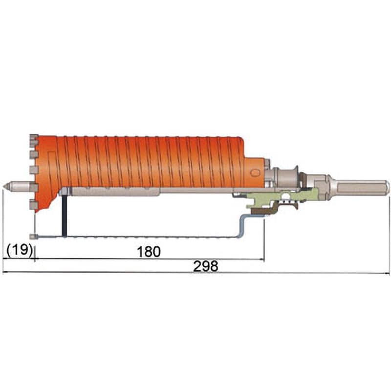 PCD150R ドライモンドコアドリル(セット)SDSプラスシャンク ミヤナガ 刃先径150mm有効長150mm - 【通販モノタロウ】