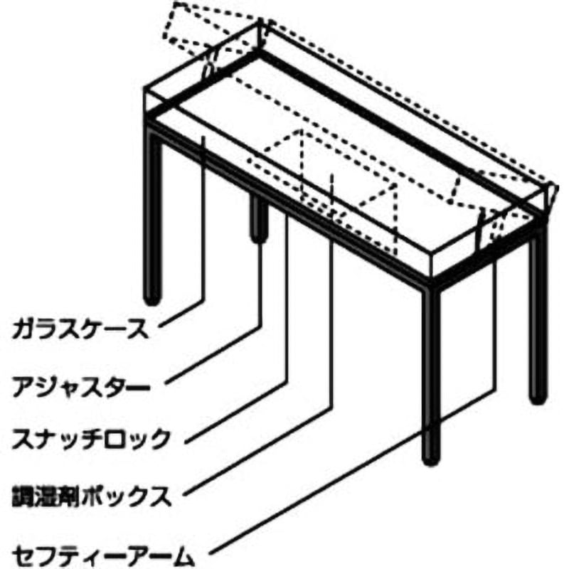 スタンド式展示ケース(フラットタイプ) MuSE(タキヤ) ショーケース