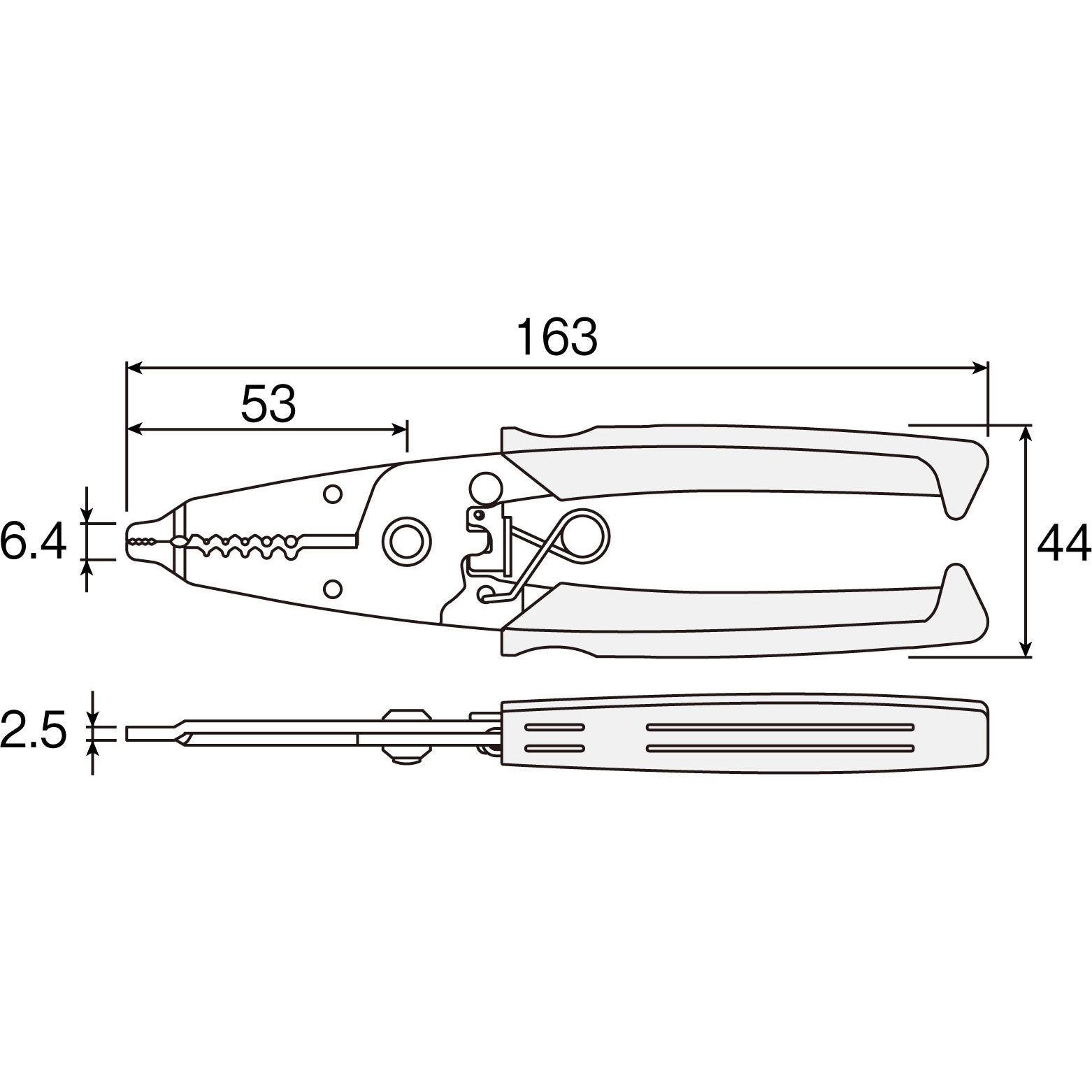 P-967 ワイヤーストリッパー 1個 ホーザン 【通販モノタロウ】