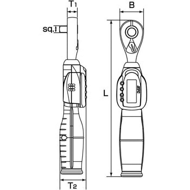 GEK135-R4 デジラチェ 専用樹脂ケース付 1本 KTC 【通販モノタロウ】