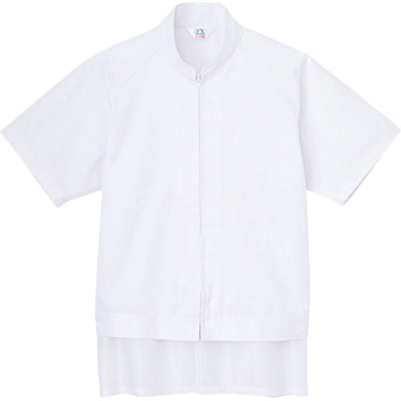 FX70955R FXセレクト 清涼 ジャケットタイプ半袖B(男女共用) FX70955R サンエス ツイル ホワイト色 サイズS