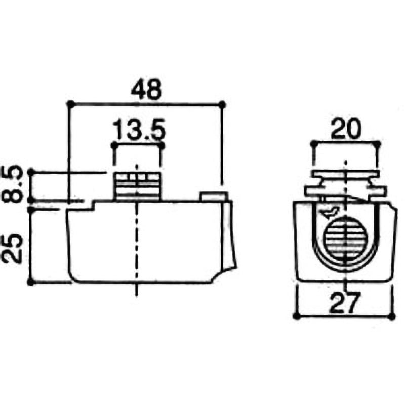 DH8540 抜け止めコンセントプラグ Panasonic(パナソニック) 幅