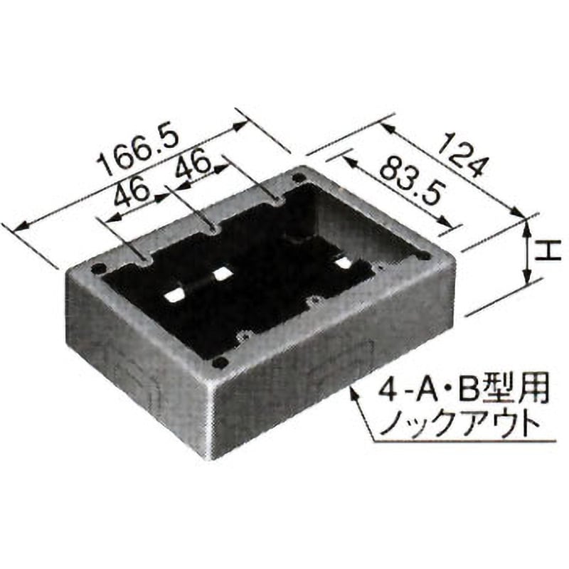 DZB263E 3コ用スイッチボックス 1個 パナソニック(Panasonic) 【通販 