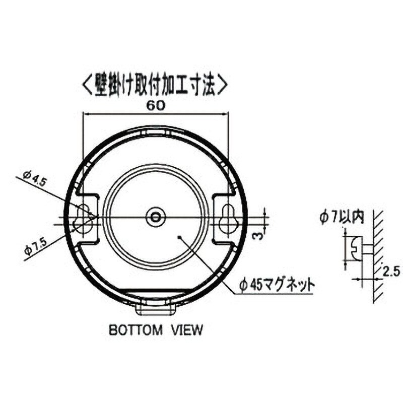 電池式LED警告灯ニコUFO マイト：パワーLED仕様で晴天下でも強力