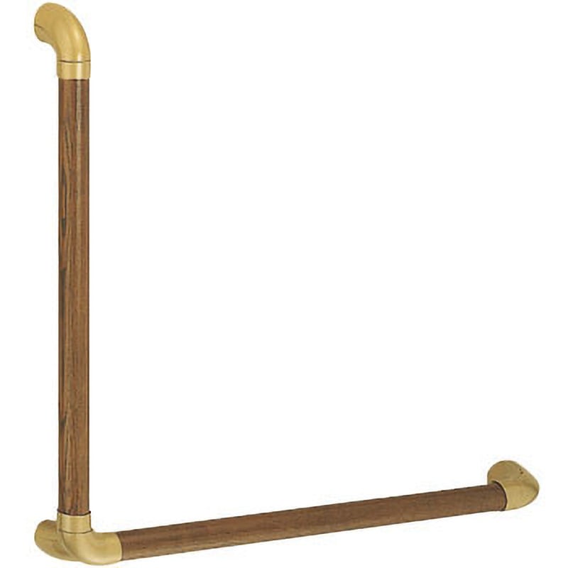 ユニバーサル手すりL形　600×600 / BR-552　AG・Mオーク シロクマ 取寄品 JAN 4936350013420　介護福祉用具 シロクマ ユニバーサル手すりL BR-552 600 AG・Mオーク BR-552
