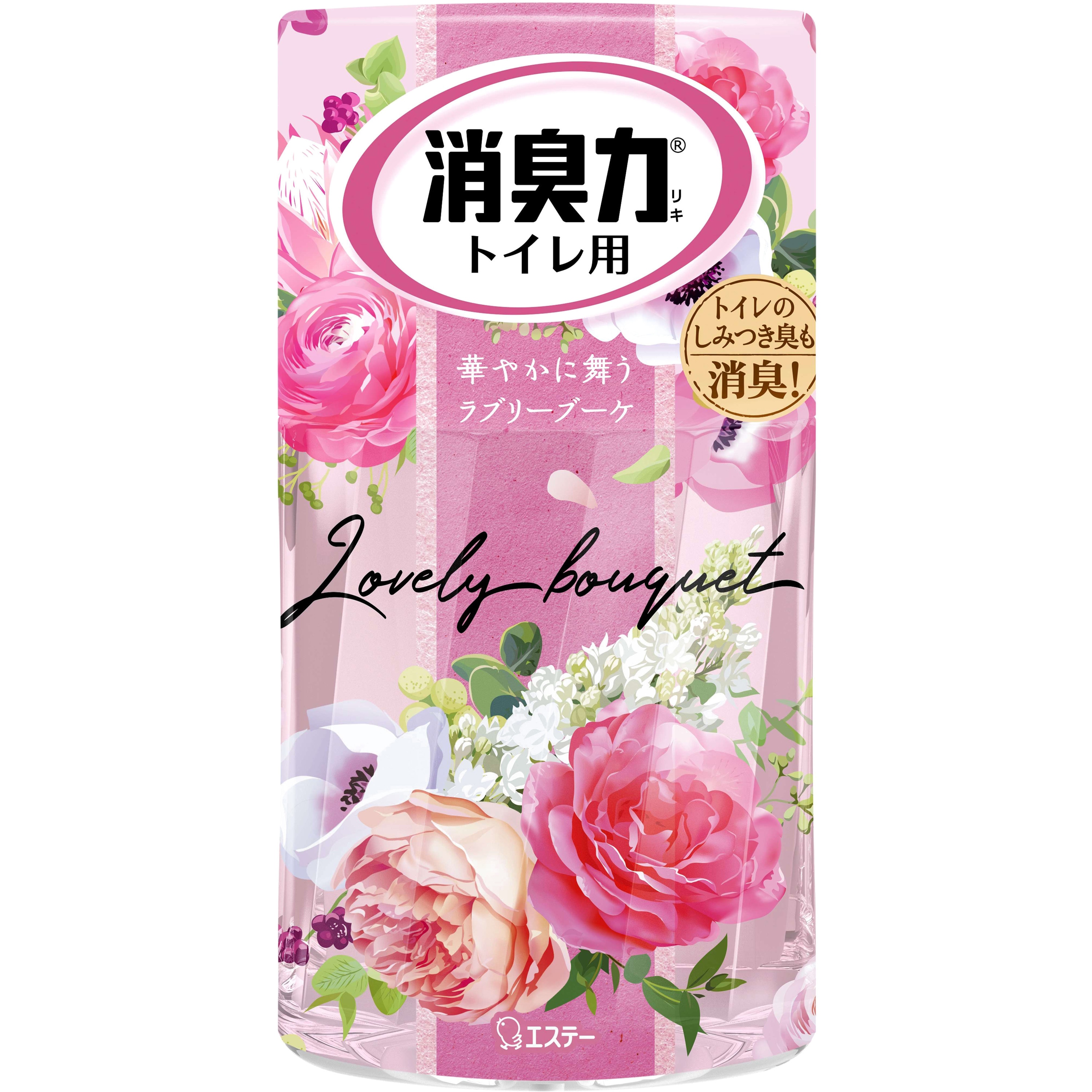 消臭力 トイレ用 エステー 香りラブリーブーケ 本体 1個(400mL) 【通販