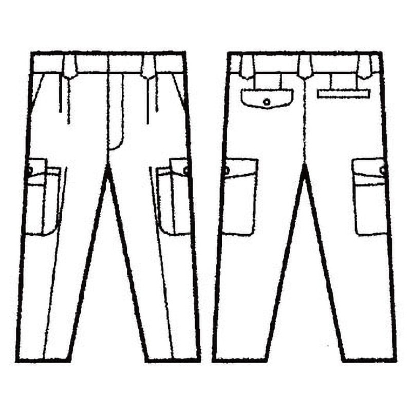 41502 41502 ツータックカーゴパンツ(秋冬用) 1本 自重堂 【通販
